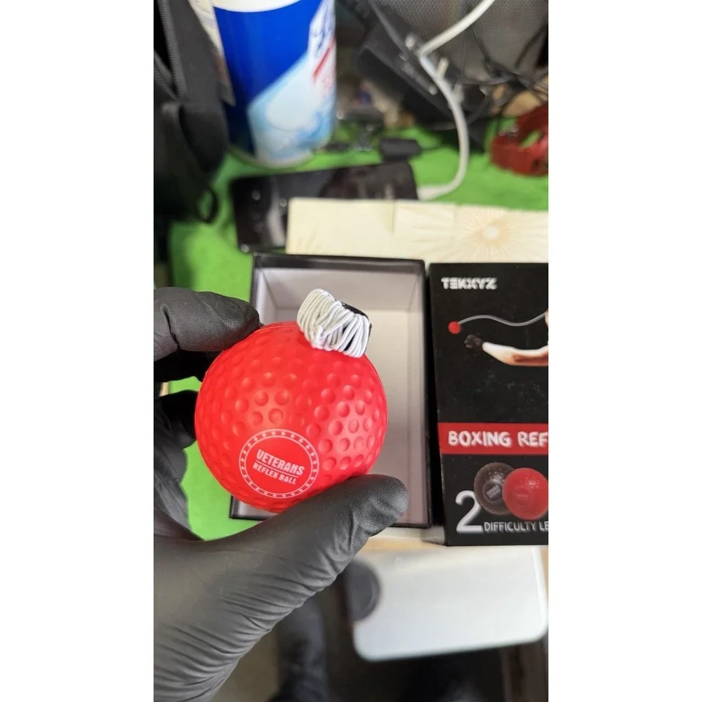 TEKKYZ Boxing Reflex Ball Training Set Headband Reaction Speed Trainer
